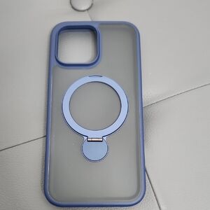 Blue Phone Case with Ring Holder